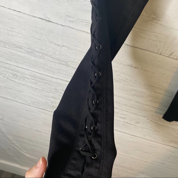 BlankNYC NWT skinny lace calf black jeans - Picture 3 of 5